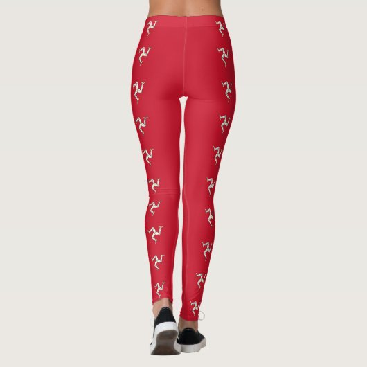 Leggings met de vlag van het Britse Man (Achterkant)