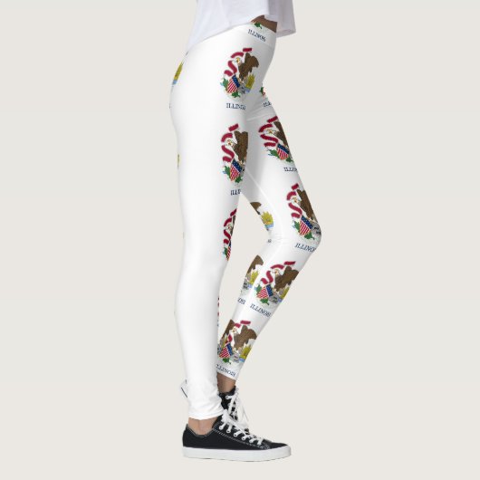 Leggings met de vlag van Illinois State, Verenigde (Rechts)