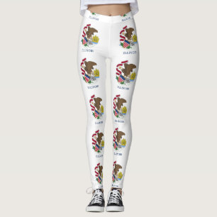 Leggings met de vlag van Illinois State, Verenigde