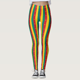 Leggings met de vlag van Kameroen