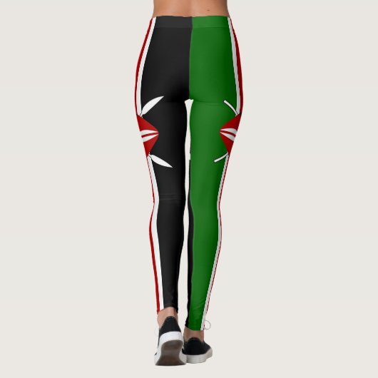 Leggings met de vlag van Kenia (Achterkant)