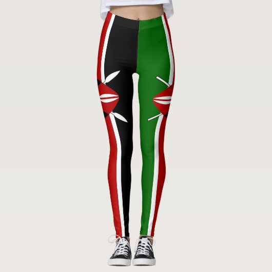 Leggings met de vlag van Kenia (Voorkant)