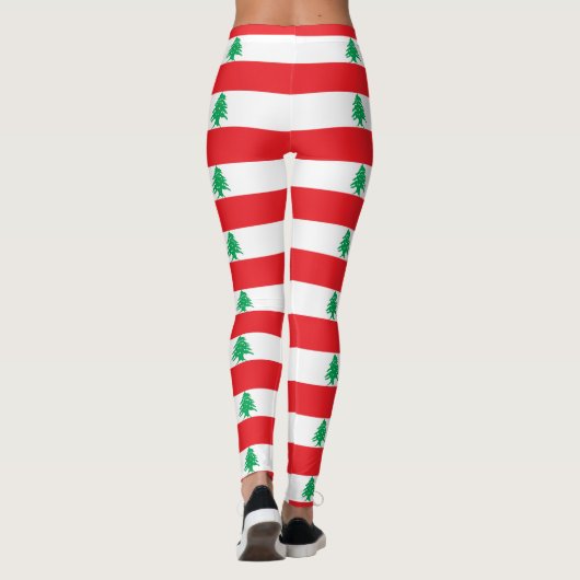 Leggings met de vlag van Libanon (Achterkant)