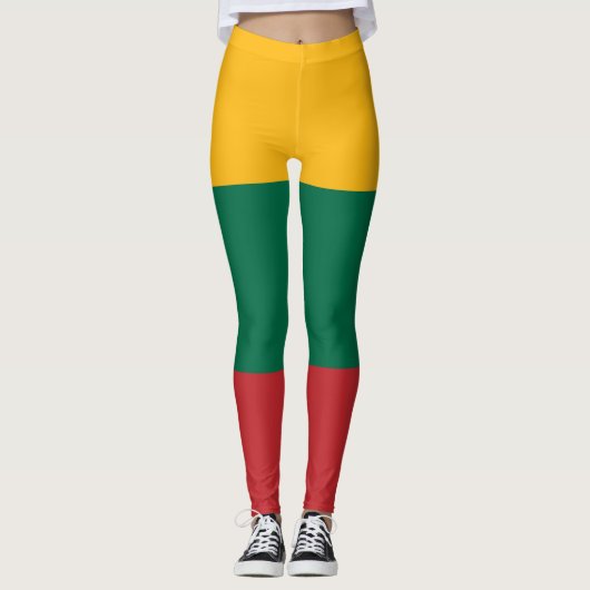 Leggings met de vlag van Litouwen (Voorkant)