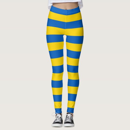 Leggings met de vlag van Oekraïne (Voorkant)