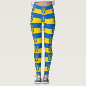 Leggings met de vlag van Oekraïne (Voorkant)