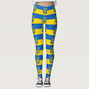 Leggings met de vlag van Oekraïne