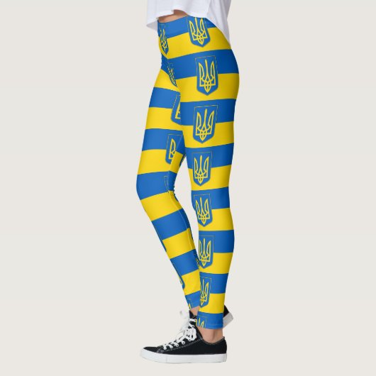 Leggings met de vlag van Oekraïne (Links)