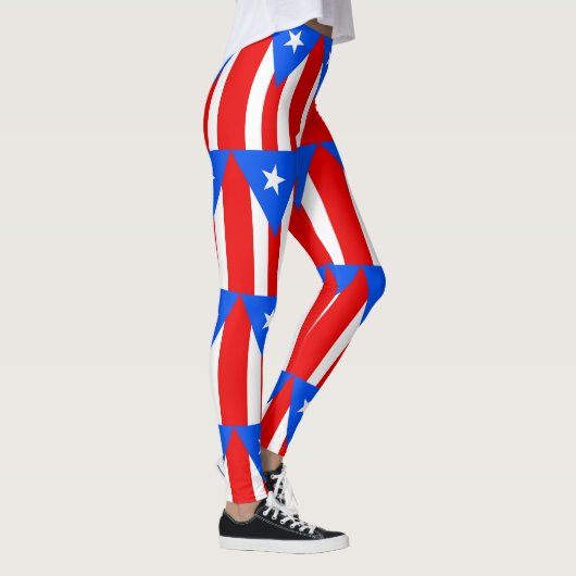 Leggings met de vlag van Puerto Rico, Verenigde St (Rechts)