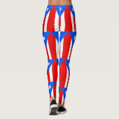 Leggings met de vlag van Puerto Rico, Verenigde St (Achterkant)
