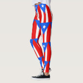 Leggings met de vlag van Puerto Rico, Verenigde St (Links)