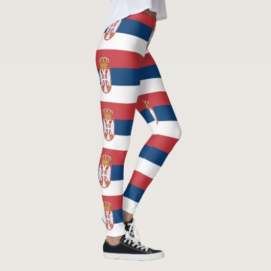 Leggings met de vlag van Servië (Rechts)