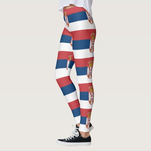 Leggings met de vlag van Servië (Links)