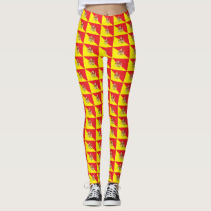 Leggings met de vlag van Sicilië, Italië