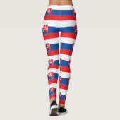 Leggings met de vlag van Slowakije (Achterkant)