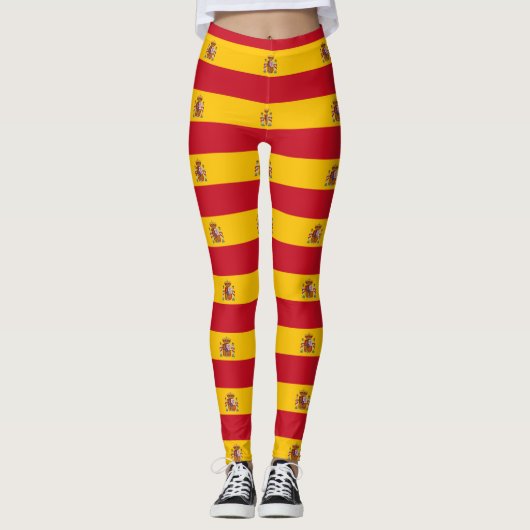 Leggings met de vlag van Spanje (Voorkant)