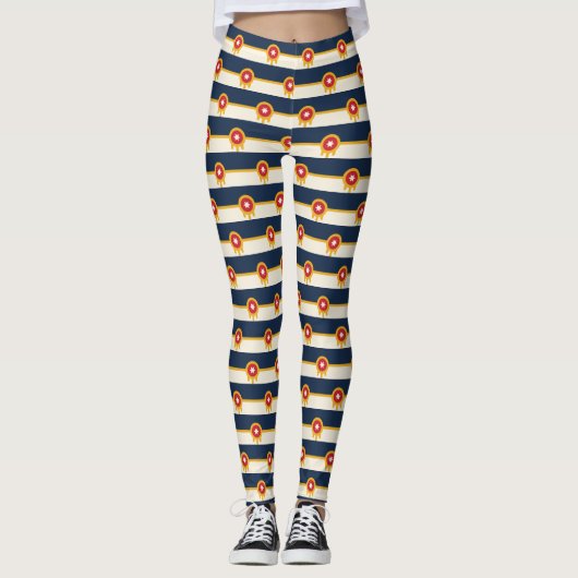 Leggings met de vlag van Tulsa, Oklahoma (Voorkant)