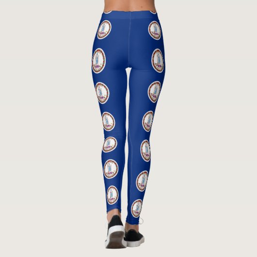 Leggings met de vlag van Virginia State, Verenigde (Achterkant)