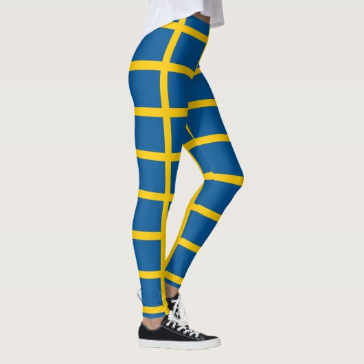 Leggings met de vlag van Zweden (Rechts)