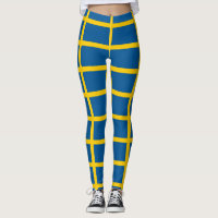 Leggings met de vlag van Zweden