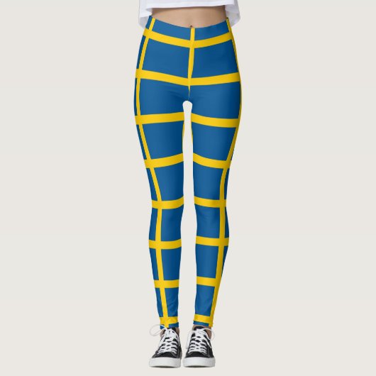 Leggings met de vlag van Zweden (Voorkant)