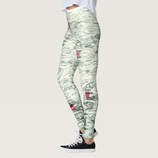 Leggings met drijvende hartslag Ontworpen door: Ar (Links)