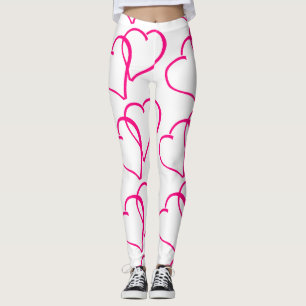 Leggings met dubbel hart