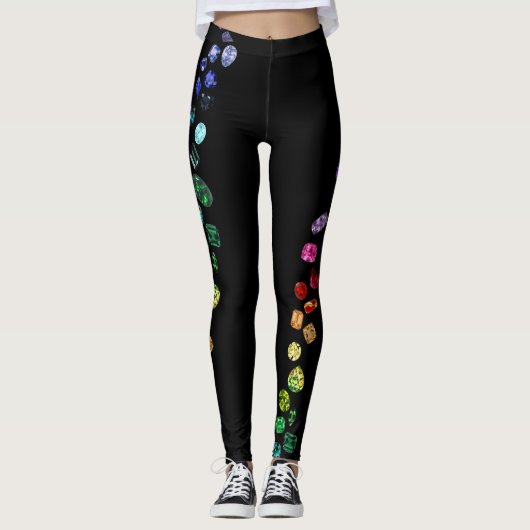 Leggings met dubbele rij Gemstone (Voorkant)