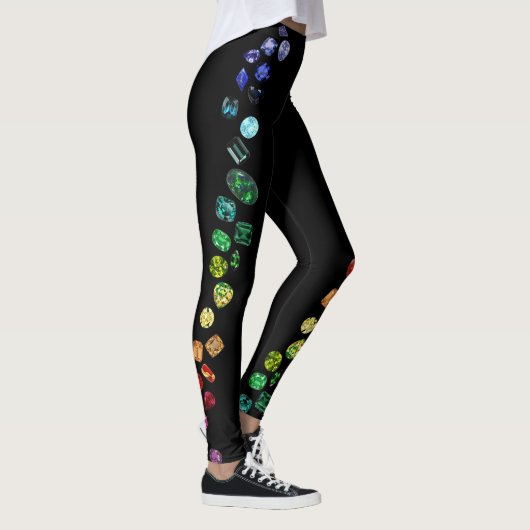 Leggings met dubbele rij Gemstone (Rechts)