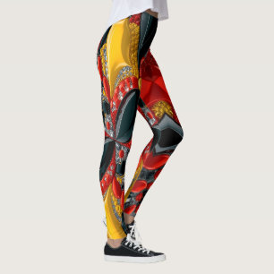 Leggings met Duitsland Kleuren ontwerp