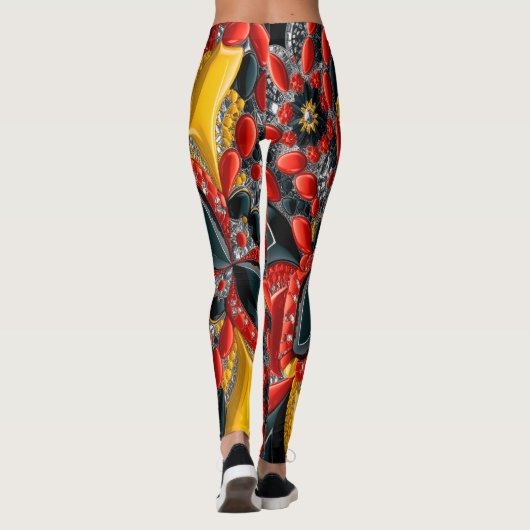 Leggings met Duitsland Kleuren ontwerp (Achterkant)