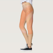 Leggings met een abstract perzikkleurig ontwerp (Links)