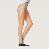 Leggings met een abstract perzikkleurig ontwerp (Rechts)