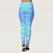 Leggings met een blauwe gradiënt met cirkelvormige (Achterkant)