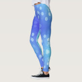 Leggings met een blauwe gradiënt met cirkelvormige (Links)
