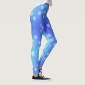 Leggings met een blauwe gradiënt met cirkelvormige (Rechts)