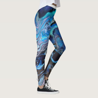 Leggings met een blauwe lagune