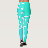 Leggings met een blauwe stip (Achterkant)
