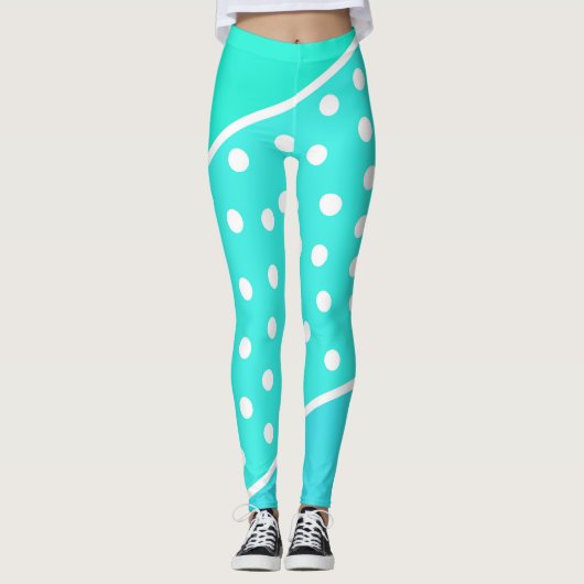 Leggings met een blauwe stip (Voorkant)