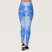 Leggings met een coole blauwe kunst (Achterkant)