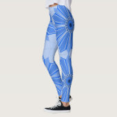 Leggings met een coole blauwe kunst (Links)