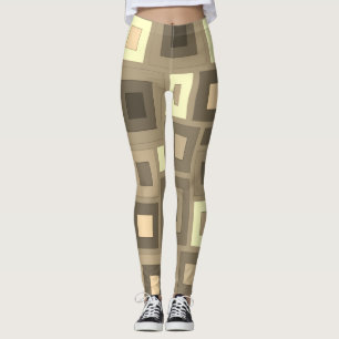 Leggings met een deel van geometrische vormen
