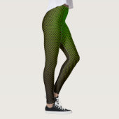 Leggings met een groen patroon van zwarte koolstof (Rechts)