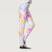 Leggings met een kleurrijk abstract patroon (Rechts)