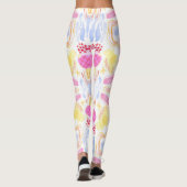 Leggings met een kleurrijk abstract patroon (Achterkant)