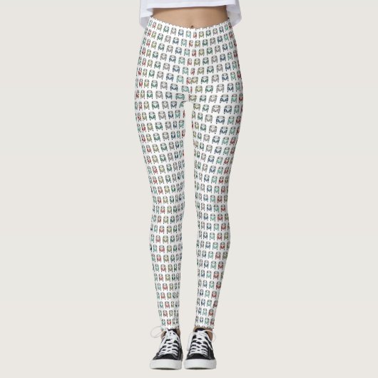   leggings met een koel klassiek buspatroon (Voorkant)