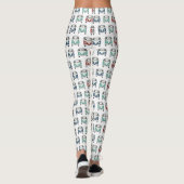 leggings met een koel klassiek buspatroon (Achterkant)