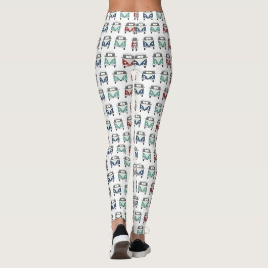   leggings met een koel klassiek buspatroon (Achterkant)