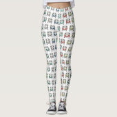   leggings met een koel klassiek buspatroon (Voorkant)