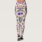 Leggings met een levendig bloemenpatroon (Achterkant)